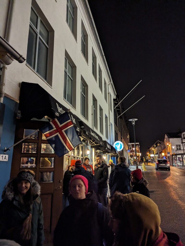 Outside Islenski Barinn, Iceland