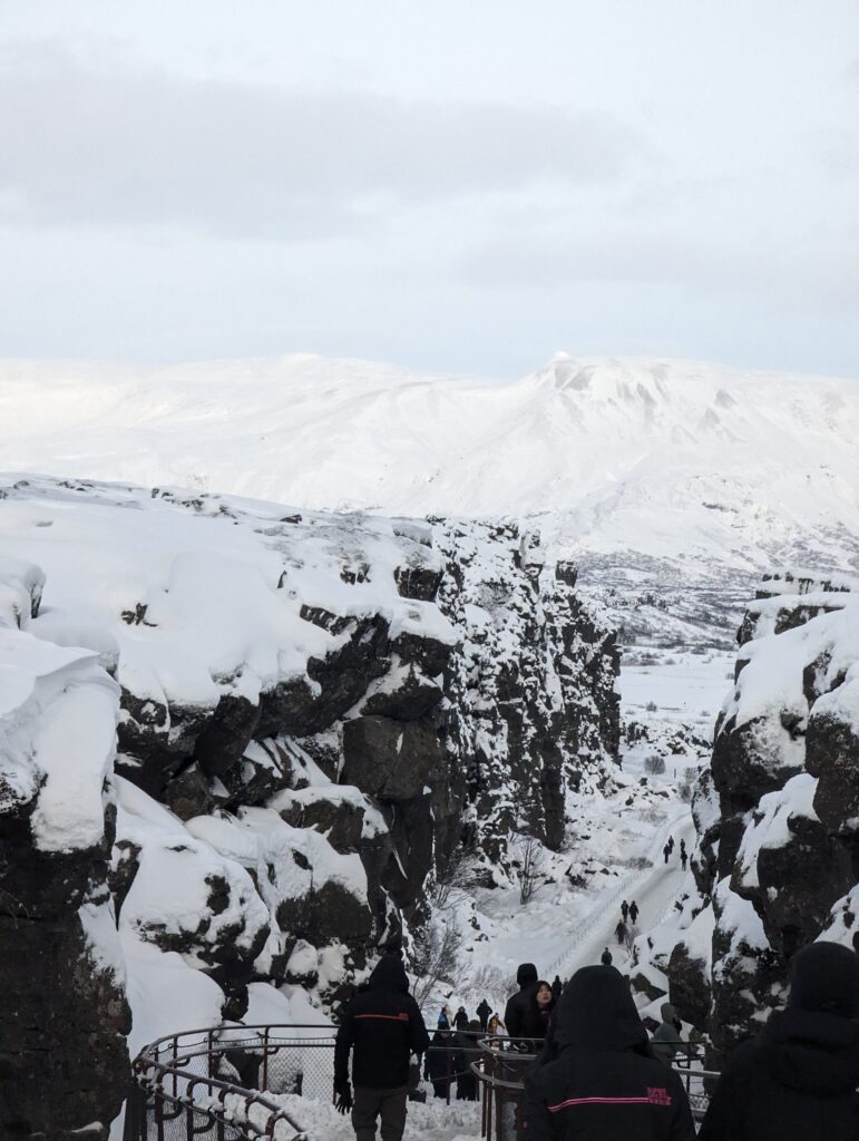 Walk through the two tectonic plates