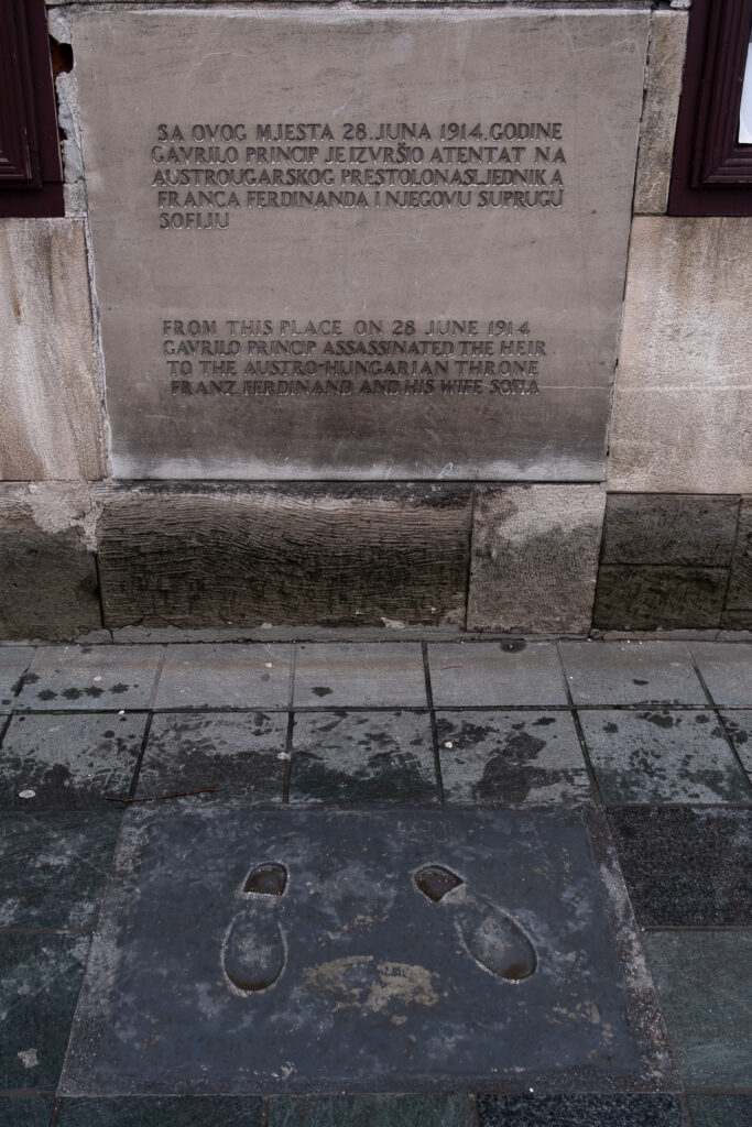 Shooting spot of assassination of Arch Duke Franz Ferdinand